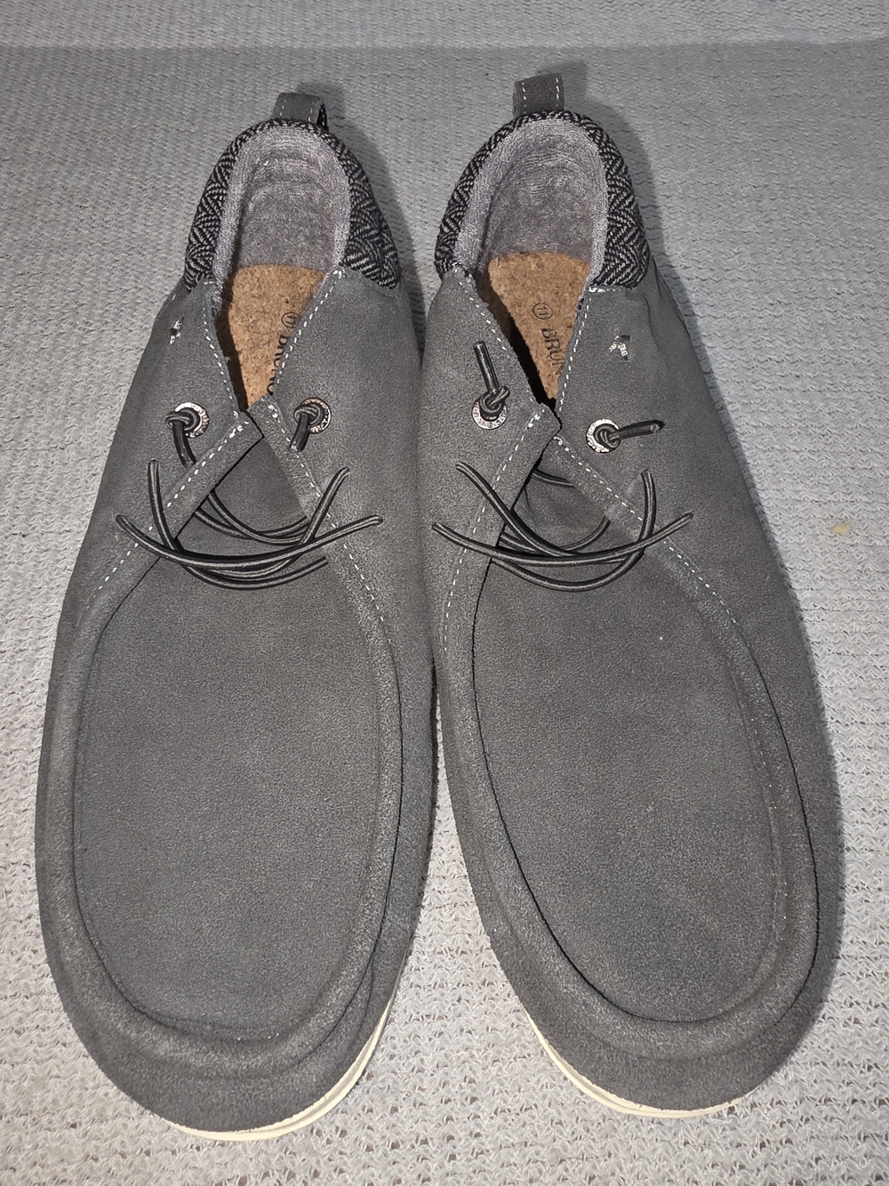 Bruno Marc Men's Casual Grey Slip-On Shoes-Size 11